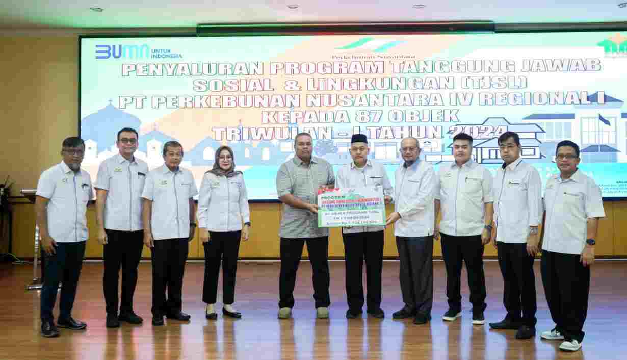 PalmCo Regional 1 Serahkan Bantuan Tanggung Jawab Sosial Perusahaan  Triwulan I Tahun 2024 Sebesar Rp1,1 Milyar untuk 87 Objek Bantuan
