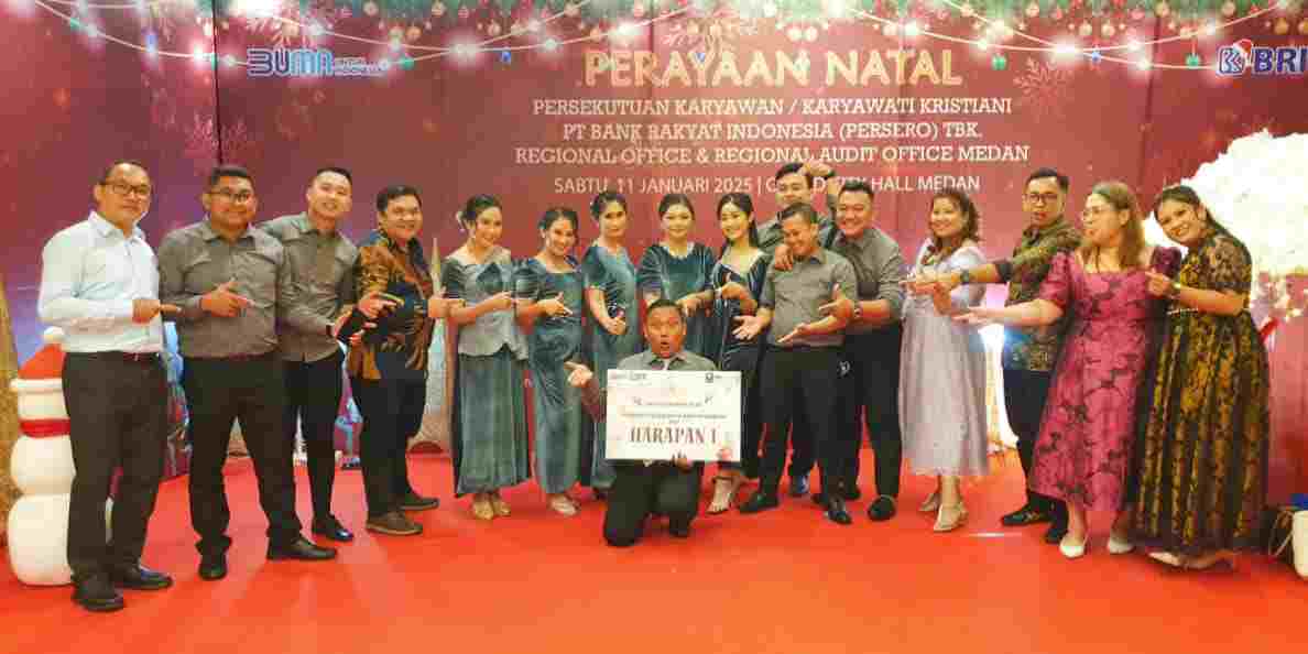 BRI Voice Gunungsitoli Raih Juara Harapan 1 Festival Pujian Natal BRI Medan 2024