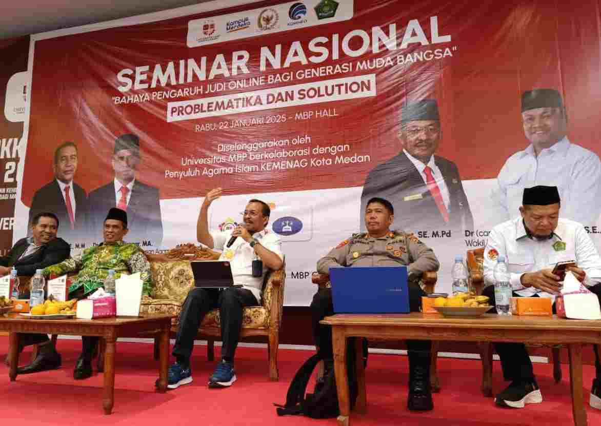 Judi Online Dampak Bahaya Bagi Mahasiswa, Kadis Kominfo Sumut Ilyas Sitorus Berikan Arahan di Seminar Nasional